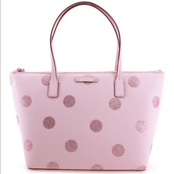 kate spade Handbags - Pink polka dot Kate Spade